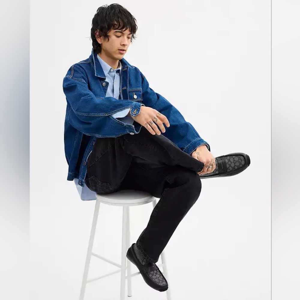 New! Coach Men's Liam Driver In Signature Jacquard #CR886 - Picture 5 of 6